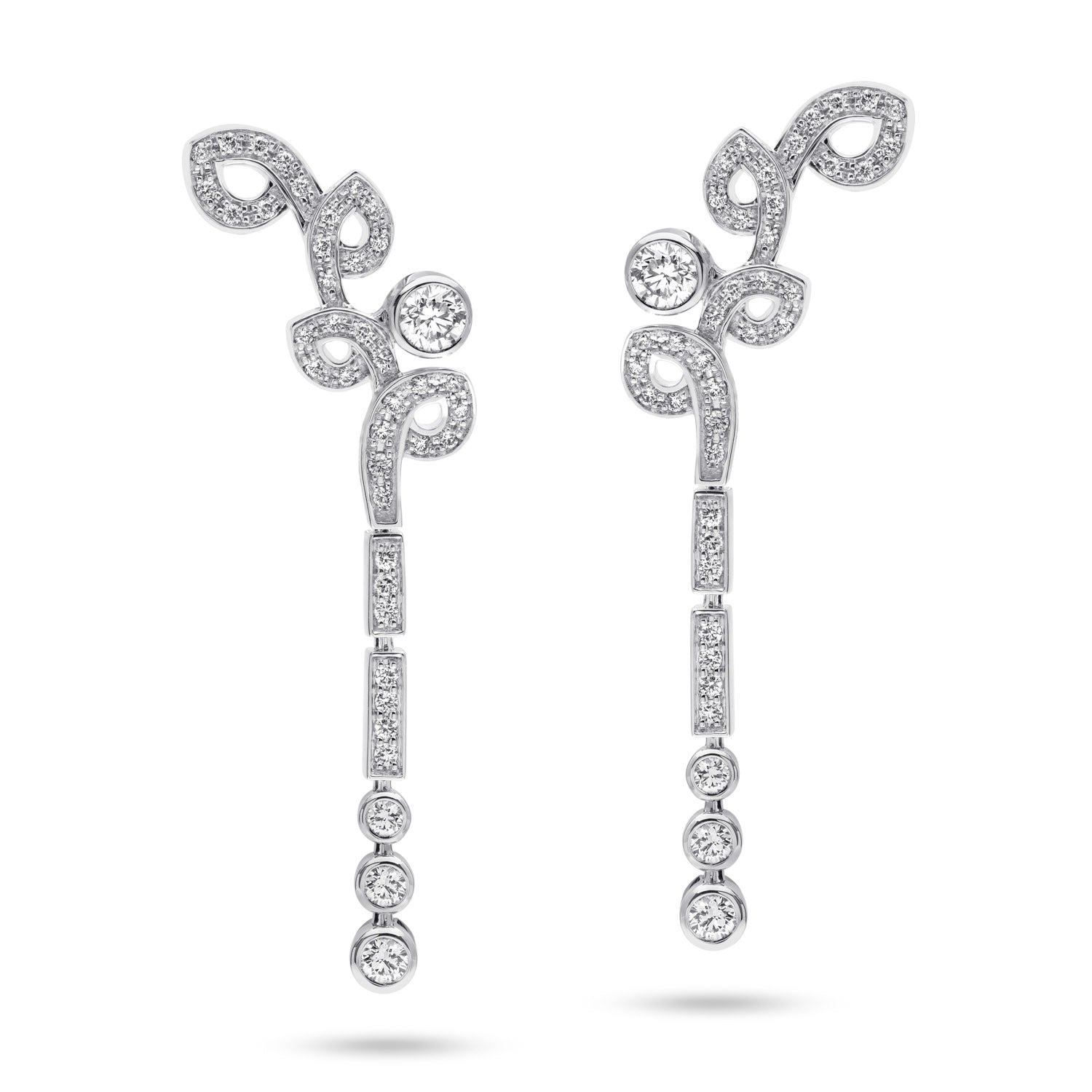 AURÉLIE long Diamond Earrings