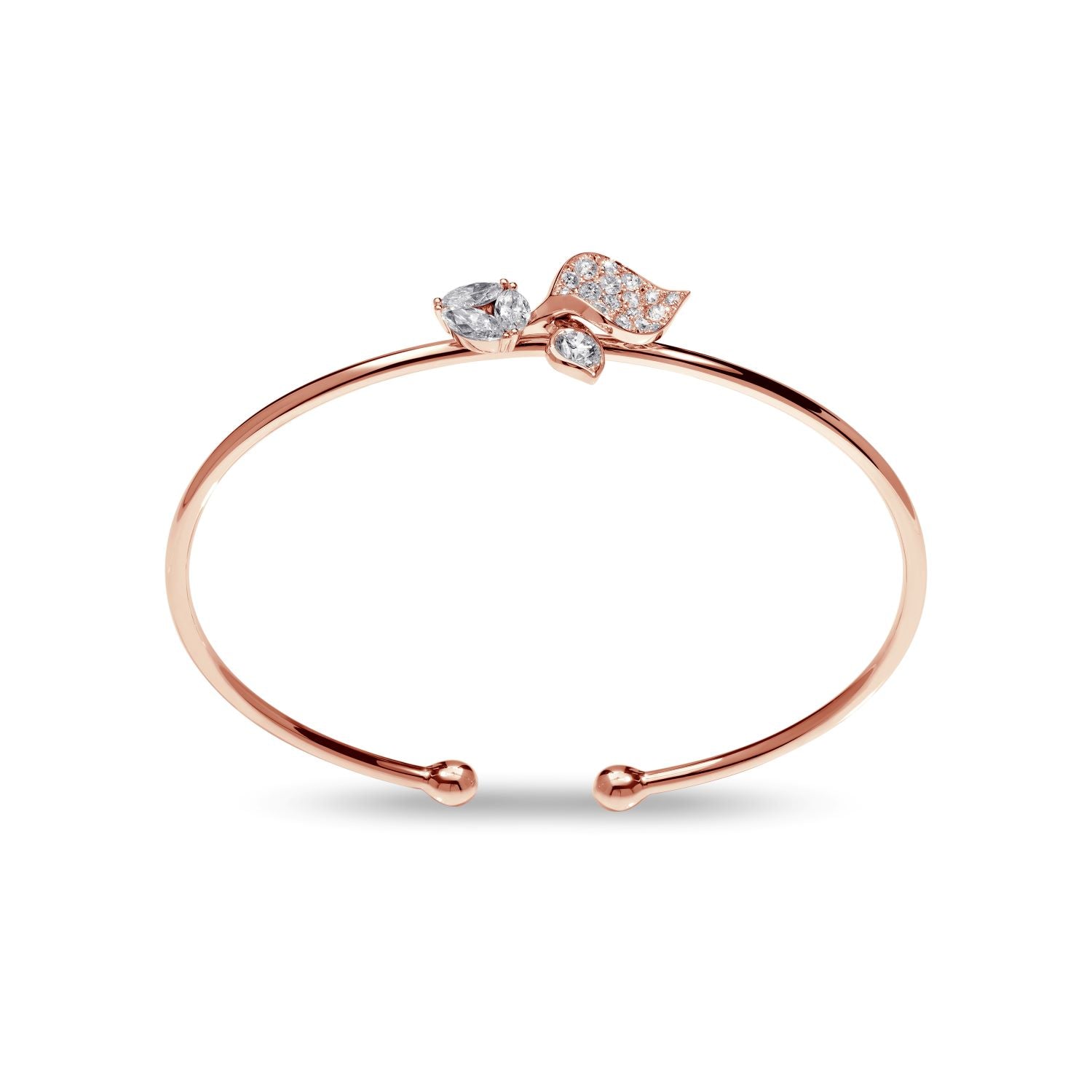 À FLEUR DE PARIS flexibler Diamant-Armreif