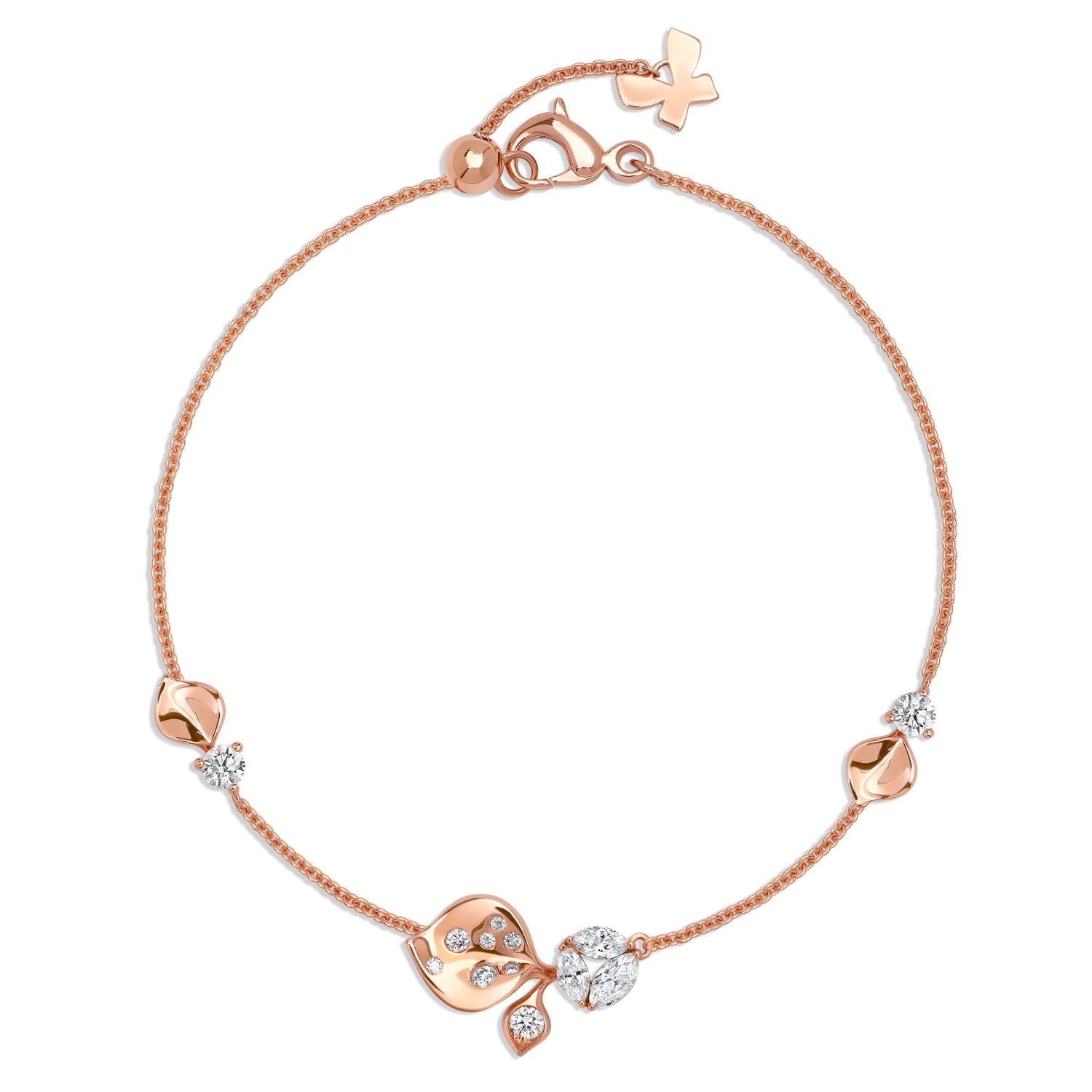 À FLEUR DE PARIS Armband aus Roségold